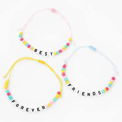 Best Friends Forever Beaded Bracelets (3 pack)