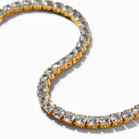 C LUXE by Claire's 18k Yellow Gold Plated Cubic Zirconia Tennis Bracelet