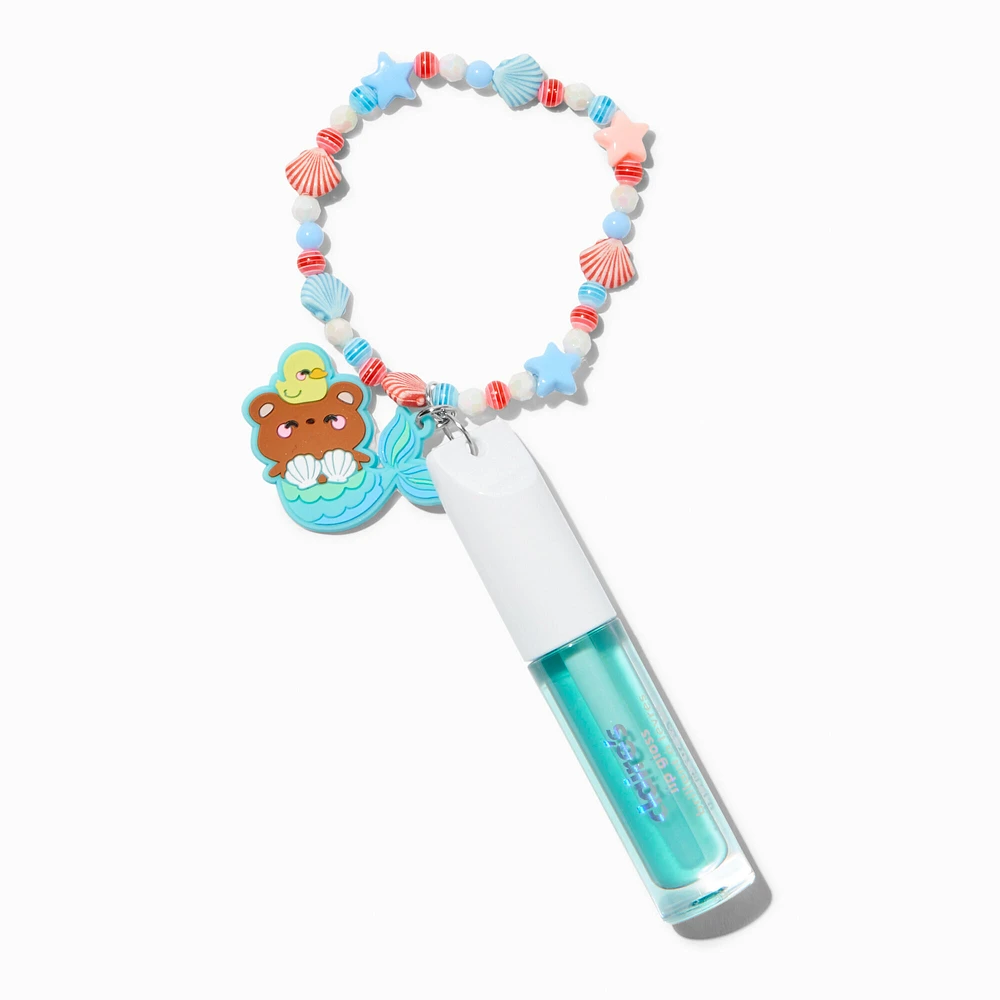 Mermaid Bear Lip Gloss Wristlet