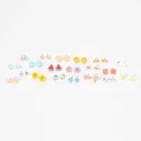 Pastel Rainbow Mixed Stud Earrings -20 Pack