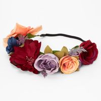 Vibrant Fall Flower Crown Headwrap