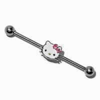 Hello Kitty® Enamel Face 14G Industrial Bar