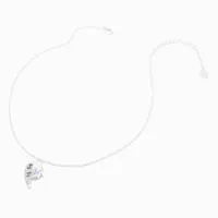 Best Friends Big Sis & Little Sis Butterfly Split Heart Pendant Necklaces - 2 Pack