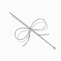 Silver-tone Bow Hair Pin