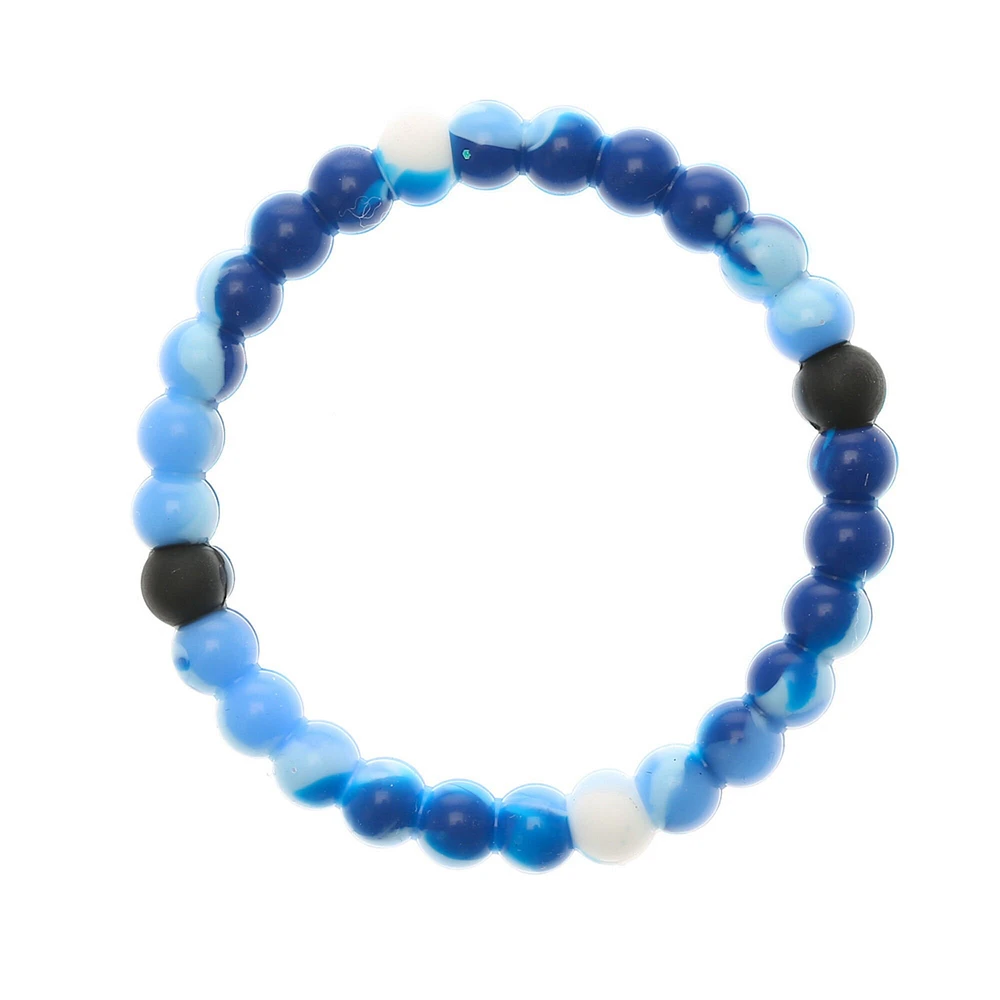 Blue Marble Swirl Fortune Stretch Bracelet