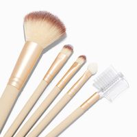 Matte Tan Makeup Brushes - 5 Pack