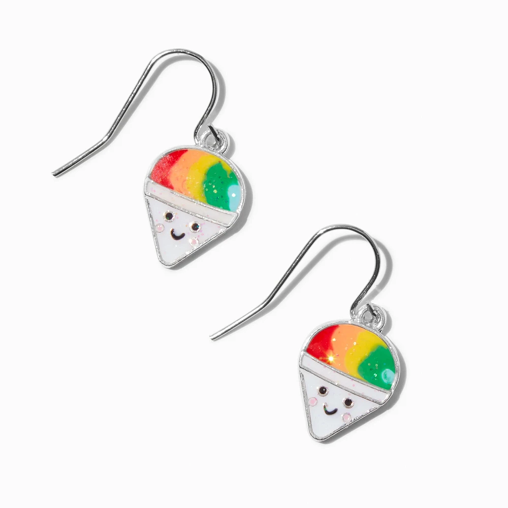 Happy Face Snow Cone Drop Earrings