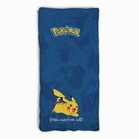 Pokémon Training Center Silk Touch Throw Blanket Sherpa Slumber Bag (ds)