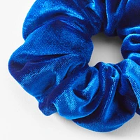 Medium Royal Blue Velvet Hair Scrunchie