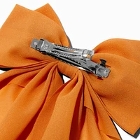 Peach Long Tail Hair Bow Clip