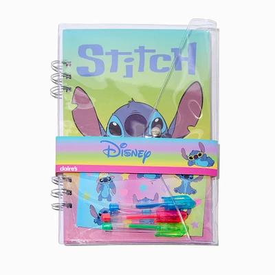 Disney Stitch Claire's Exclusive Summer Spiral Notebook & Stationery Set