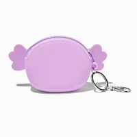 Purple Axolotl Jelly Coin Purse Keychain