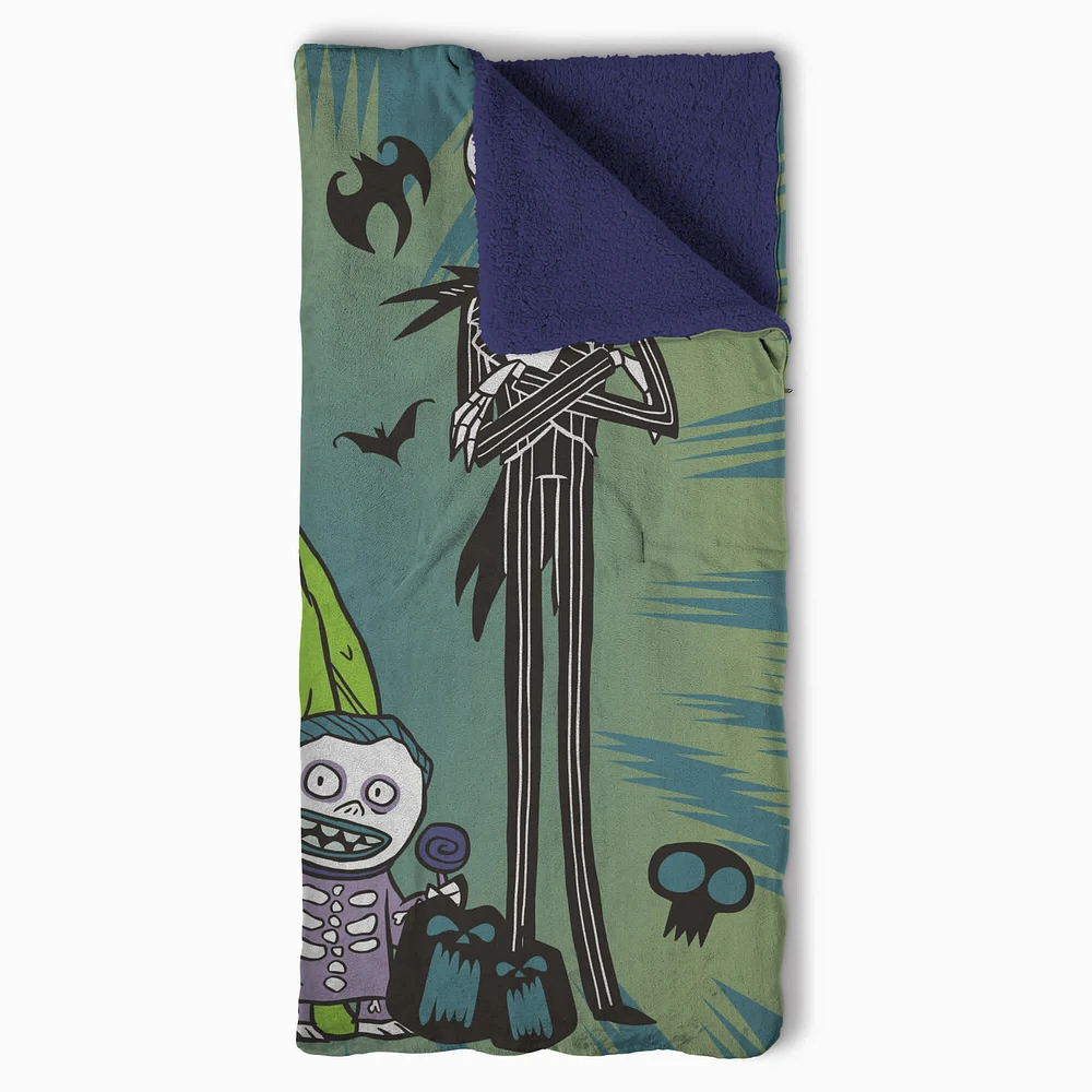 The Nightmare Before Christmas™ Sweet Dreams Silk Touch Throw Blanket Sherpa Slumber Bag (ds)