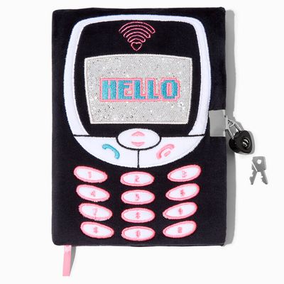 Cellphone Plush Lock Diary