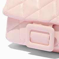 Quilted Pink Puffy Shoulder Bag