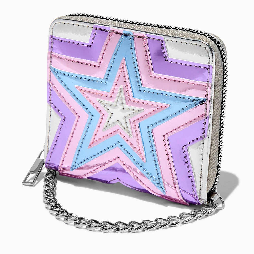 Pulsing Star Puffy Wristlet Wallet