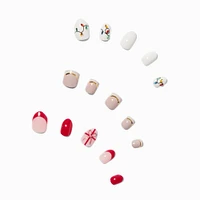 Holiday Mixed Press On Vegan Faux Nail Set - 3 Pack