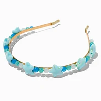 Claire's Club Blue Star Jelly Beaded Headband