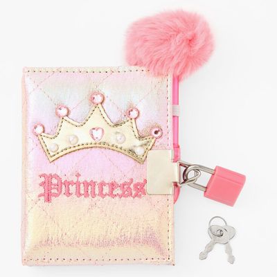 Claire's Club Pink Princess Lock Diary