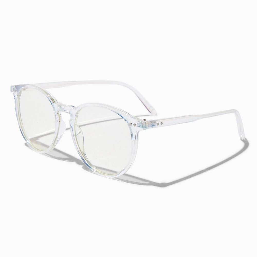 Solar Blue Light Reducing Holographic Clear Lens Frames