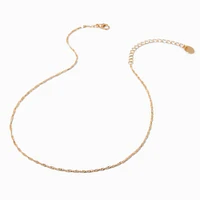 Gold Delicate Twisted Necklace