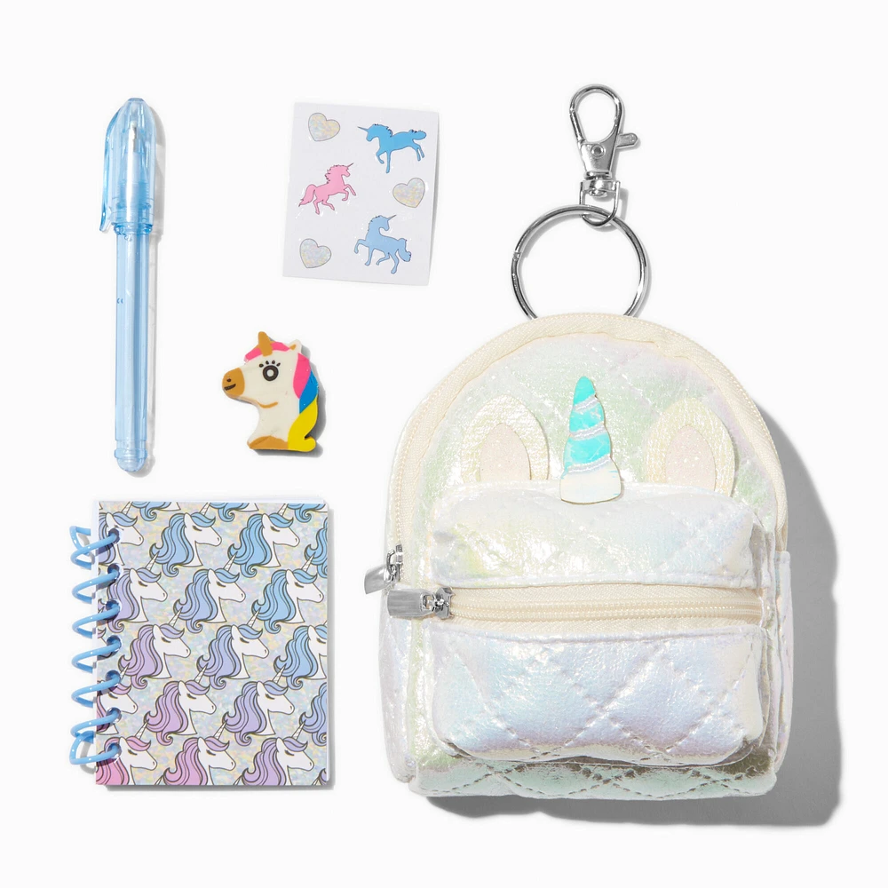 Unicorn 4'' Backpack Stationery Set