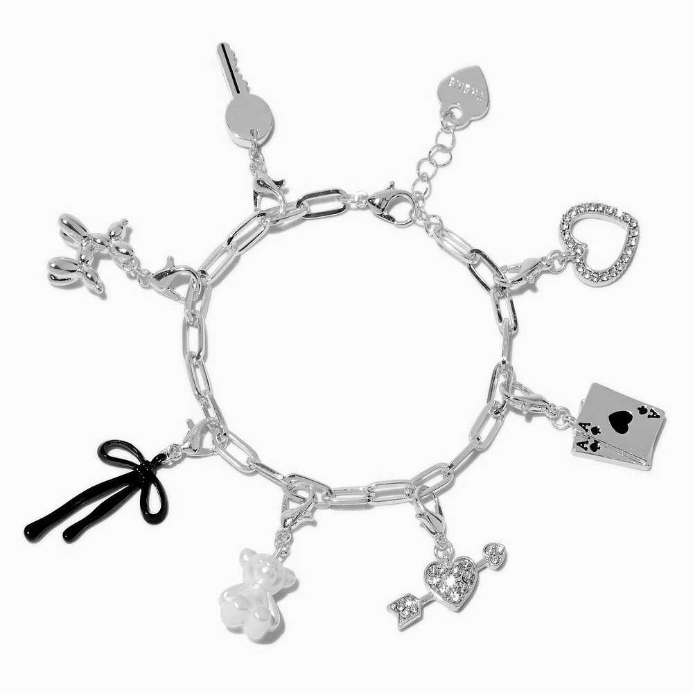 T H E M E x Claire's Silver-tone Bold Charm Bracelet