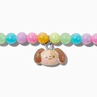 Claire's Club Pastel Glitter Critter Stretch Necklace & Bracelet Set - 2 Pack