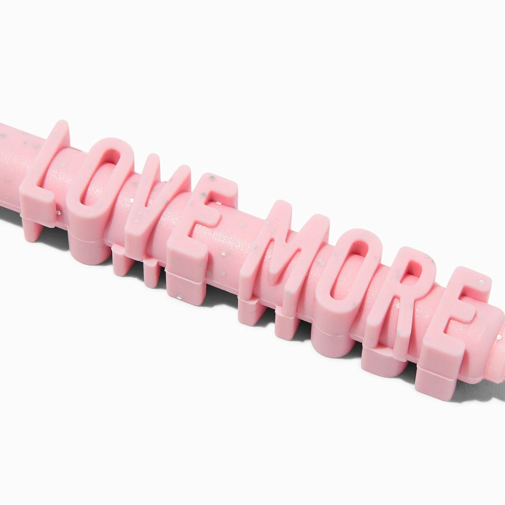 "Love More" 3D Pink Pen