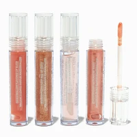 Bronzed Nude Shimmer Lip Gloss Set - 4 Pack