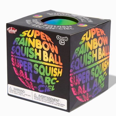 Tobar® Super Rainbow Squish Ball Fidget Toy