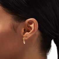 18K Gold Plated 18MM Hoop Earrings