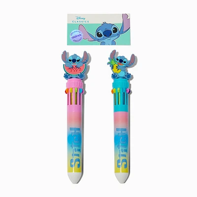 Disney Stitch Claire's Exclusive Foodie Multicolored Pen Set - 2 Pack