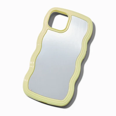 Yellow Trim Wavy Mirror Phone Case