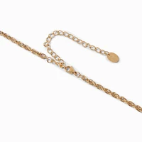 Gold-tone Stainless Steel 3MM Rope Chain Necklace