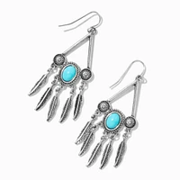 Cowgirl Triangle Dangle Drop Earrings