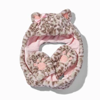 Claire's Club Fuzzy Leopard Headscarf