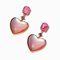 Claire's x Sliving by Paris Hilton Two-Tone Heart Drop Earrings