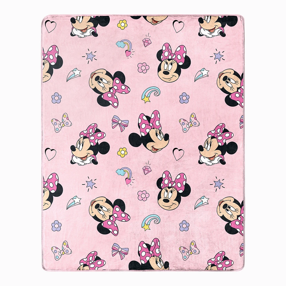 Disney Minnie Mouse Hugger Pillow & Silk Touch Throw Set