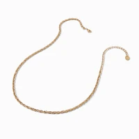 Gold-tone Stainless Steel 3MM Rope Chain Necklace