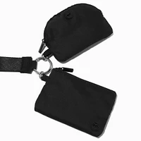 Black Nylon Coin Purse Set - 2 Pack