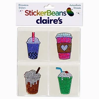 StickerBeans® x Claire's Drinks Rhinestone Sticker Set - 4 Pack