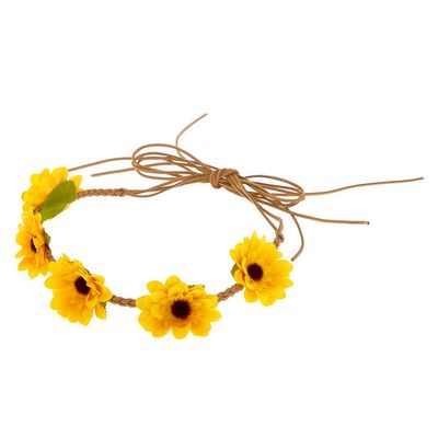 Sunflower Tie Headwrap - Yellow