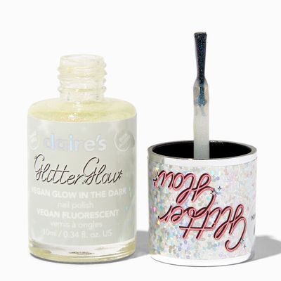 Glitter Glow Vegan Glow in The Dark Nail Polish