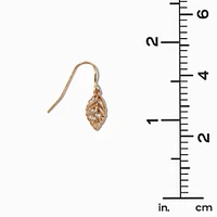 Gold-tone Leaf & Flower Earrings Set - 6 Pack