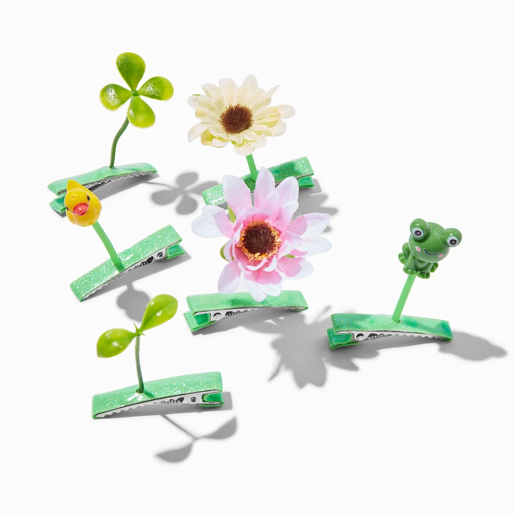 Kitschy Garden Sprout Hair Clips - 6 Pack