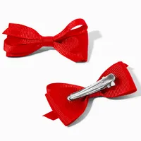 Claire's Club Red, Black & White Hair Bow Clips - 6 Pack