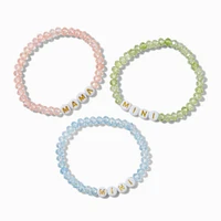 Best Friends ''Mama & Minis'' Beaded Stretch Bracelets - 3 Pack