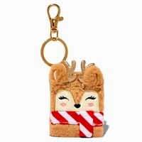 Reindeer Mini Notebook Keychain