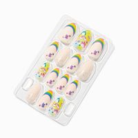 Squishmallows™ Claire's Exclusive Rainbow Stiletto Press On Faux Nail Set - 24 Pack